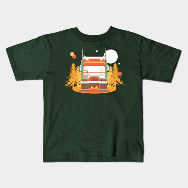 On the Road Again Kids T-Shirt by ryanvatz